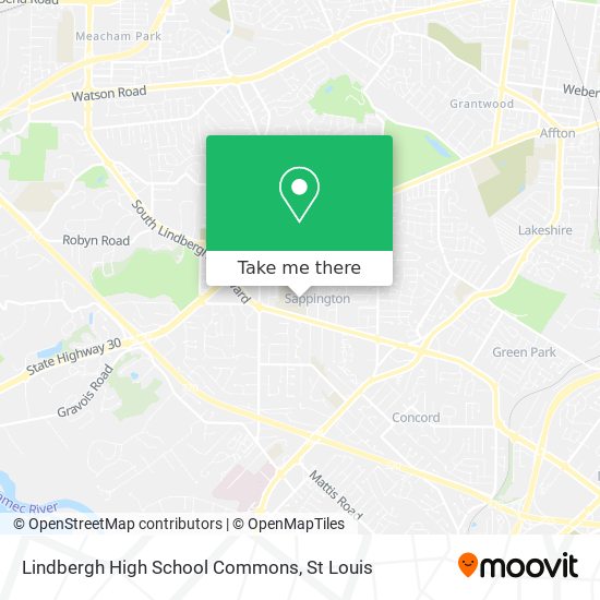 Mapa de Lindbergh High School Commons