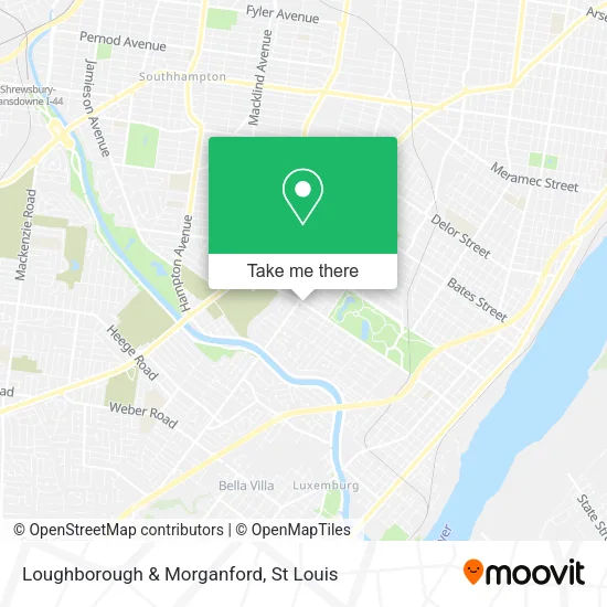 Mapa de Loughborough & Morganford