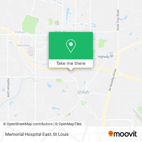Memorial Hospital East map