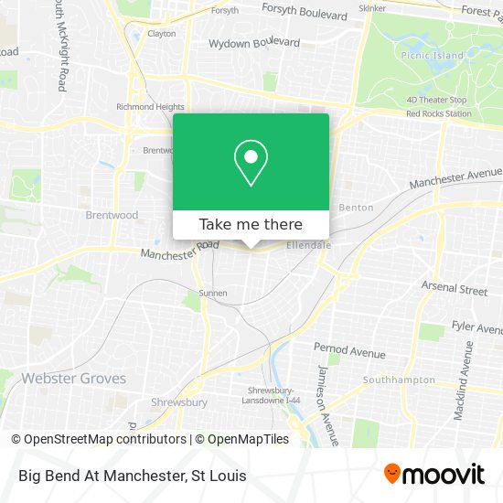 Mapa de Big Bend At Manchester