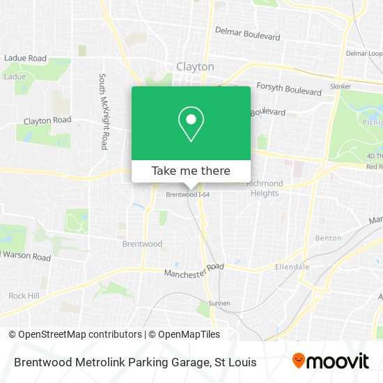 Mapa de Brentwood Metrolink Parking Garage