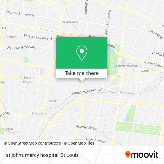 Mapa de st johns mercy hospital