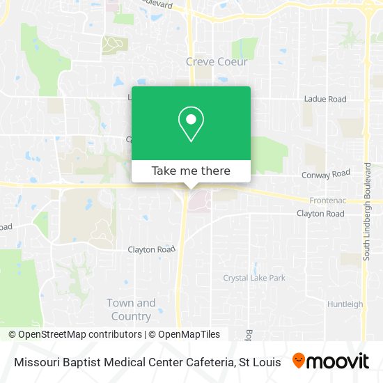 Mapa de Missouri Baptist Medical Center Cafeteria