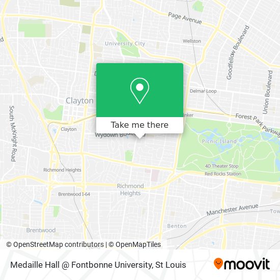 Medaille Hall @ Fontbonne University map