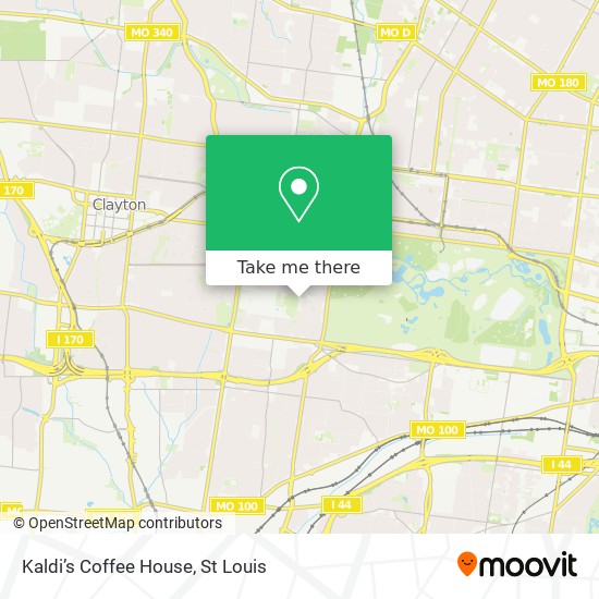 Kaldi’s Coffee House map