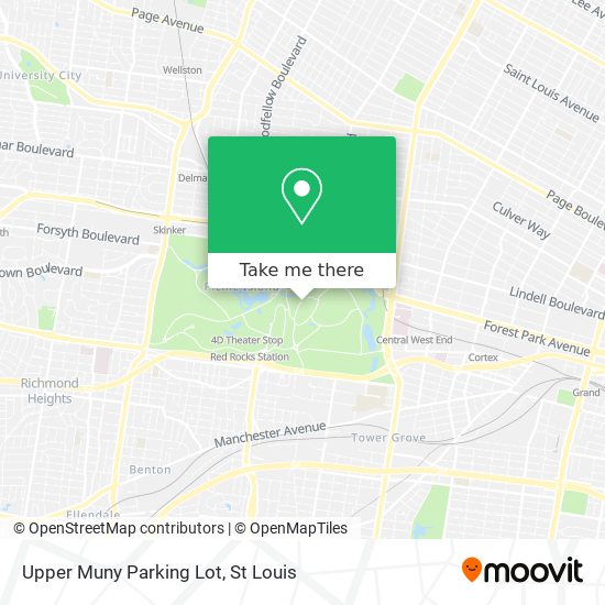 Upper Muny Parking Lot map