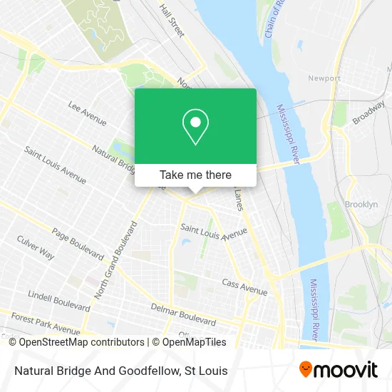 Natural Bridge And Goodfellow map