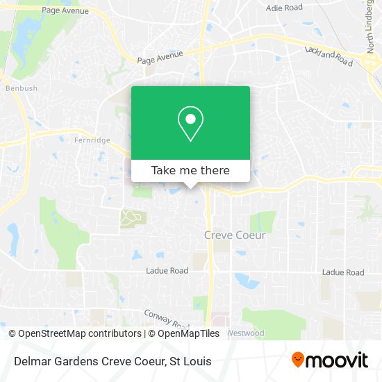 How to get to Delmar Gardens Creve Coeur by Bus or Metro?