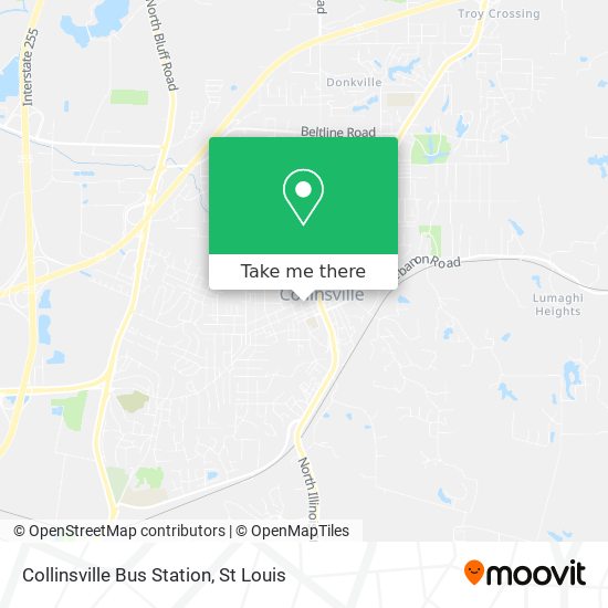 Mapa de Collinsville Bus Station