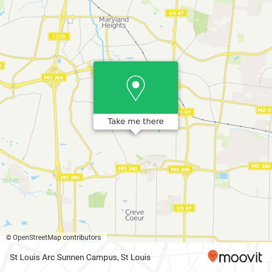 St Louis Arc Sunnen Campus map