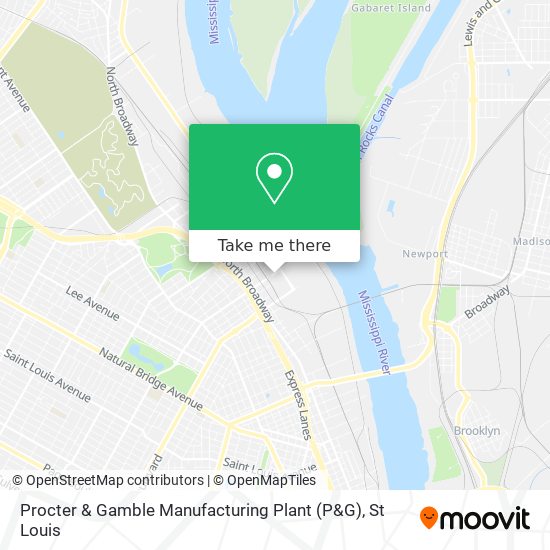 Mapa de Procter & Gamble Manufacturing Plant (P&G)
