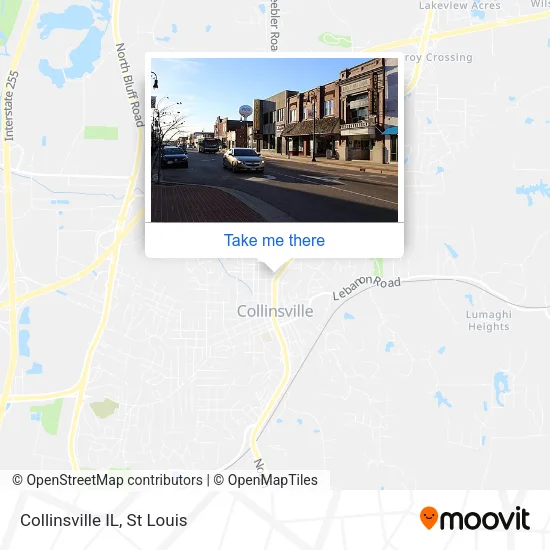 Collinsville IL map
