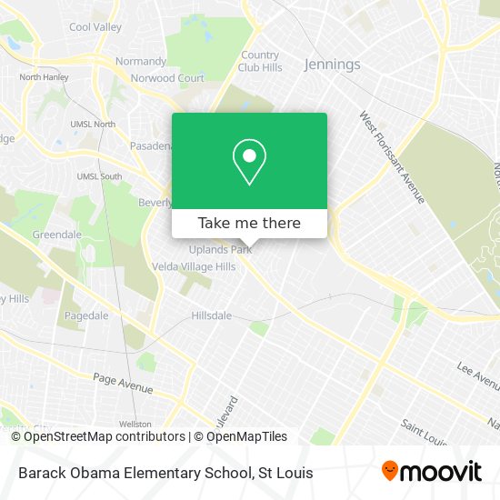 Barack Obama Elementary School map
