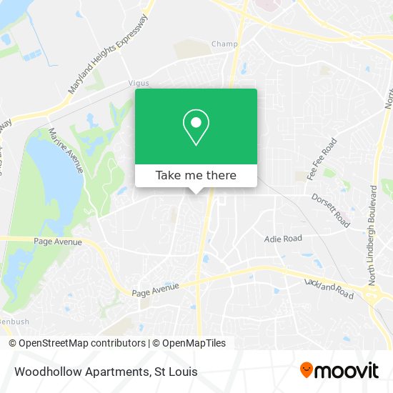 Woodhollow Apartments map