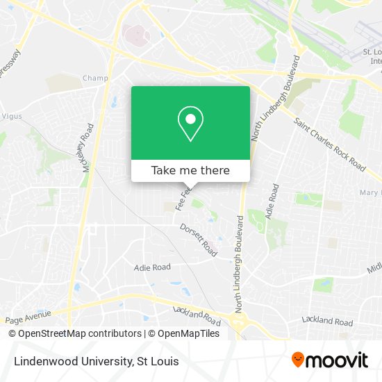 Lindenwood University map