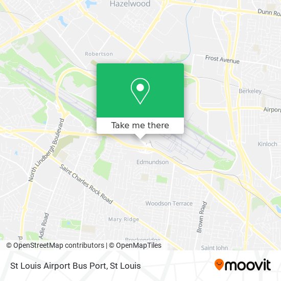 Mapa de St Louis Airport Bus Port