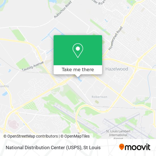 National Distribution Center (USPS) map