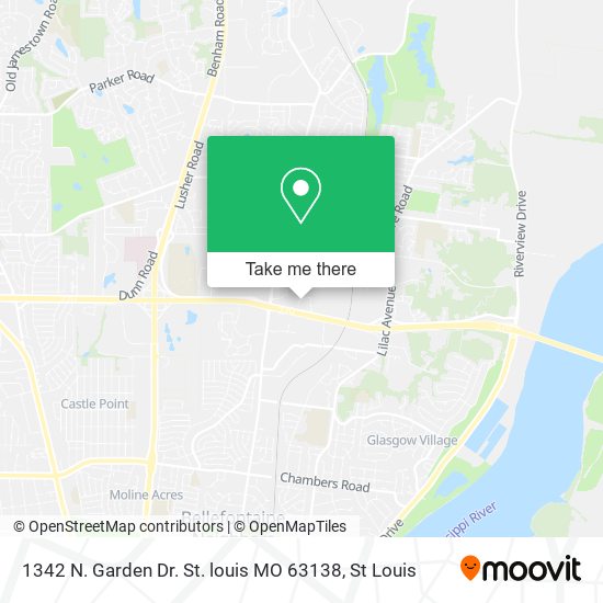 1342 N. Garden Dr. St. louis MO 63138 map