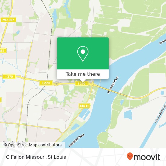 O Fallon Missouri map