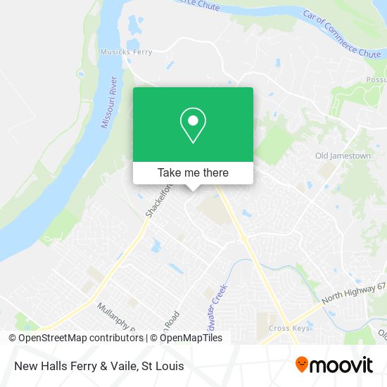 New Halls Ferry & Vaile map