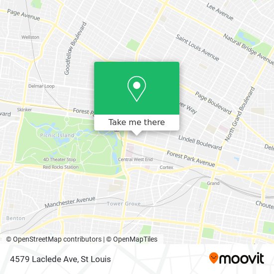 Mapa de 4579 Laclede Ave