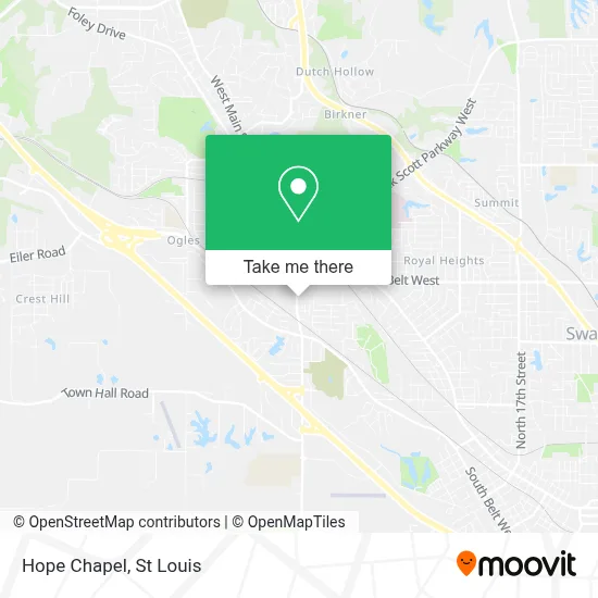 Hope Chapel map
