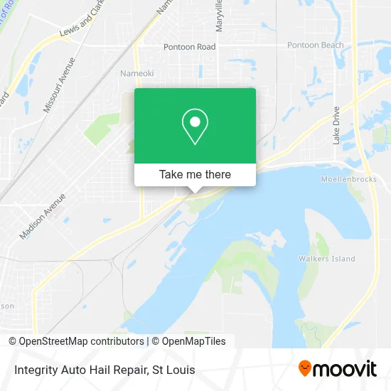 Integrity Auto Hail Repair map