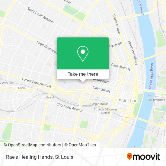 Rae's Healing Hands map