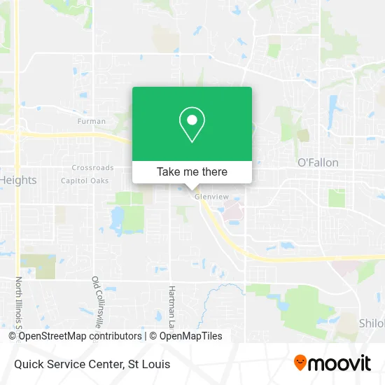 Quick Service Center map