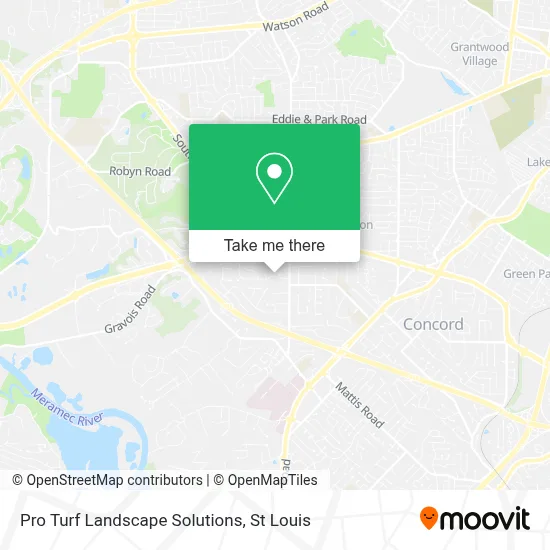 Pro Turf Landscape Solutions map