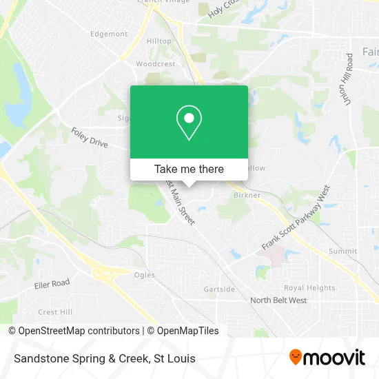 Sandstone Spring & Creek map
