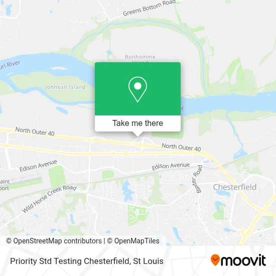 Priority Std Testing Chesterfield map
