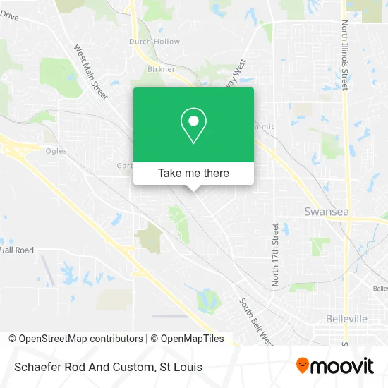 Schaefer Rod And Custom map