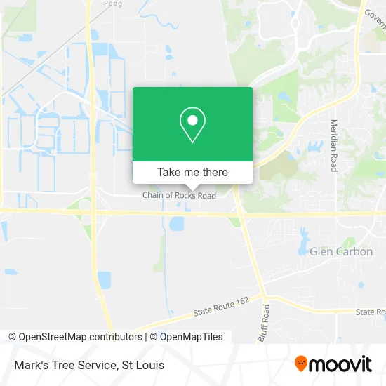 Mark's Tree Service map