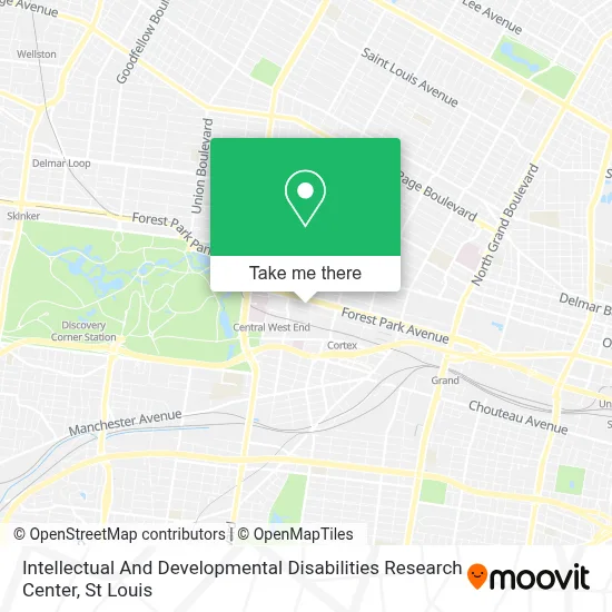Intellectual And Developmental Disabilities Research Center map