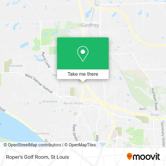 Roper's Golf Room map