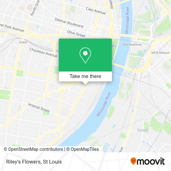 Riley's Flowers map