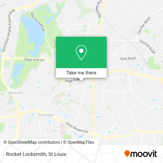 Rocket Locksmith map