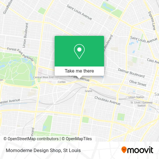 Momoderne Design Shop map