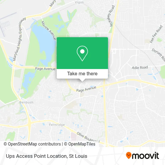 Ups Access Point Location map