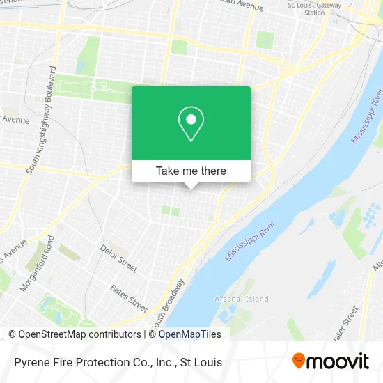 Pyrene Fire Protection Co., Inc. map