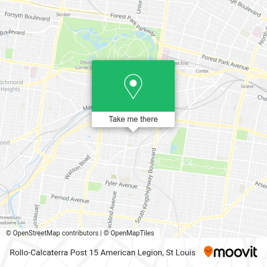 Rollo-Calcaterra Post 15 American Legion map
