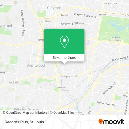 Records Plus map