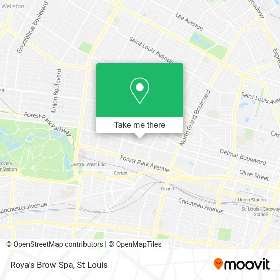 Roya's Brow Spa map