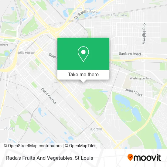 Rada's Fruits And Vegetables map