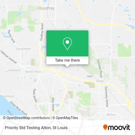 Priority Std Testing Alton map
