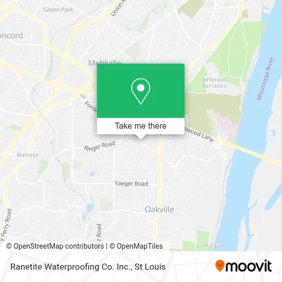Ranetite Waterproofing Co. Inc. map
