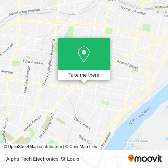 Alpha Tech Electronics map