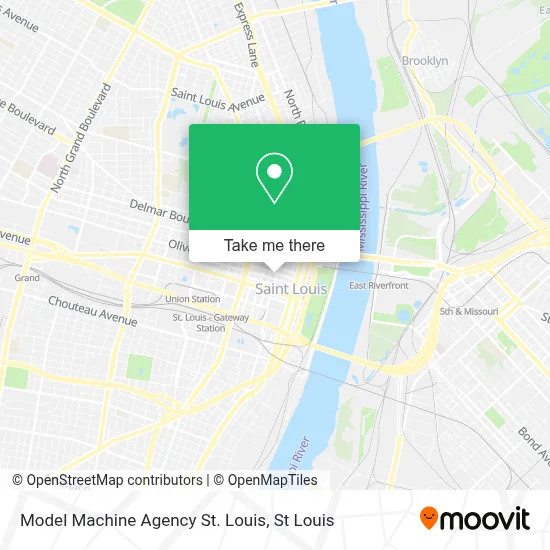 Model Machine Agency St. Louis map