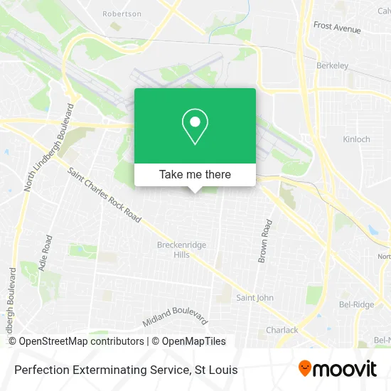 Perfection Exterminating Service map